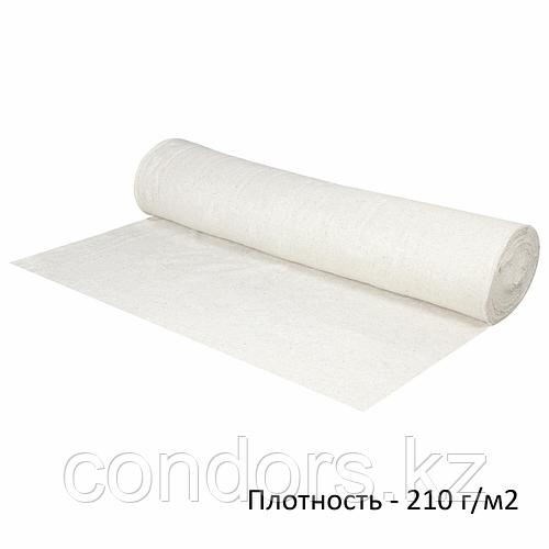 Полотно ХПП холстопрошивное ПЛОТНОЕ светлое, 1,5х50 м, 210(±10) г/м2 ...