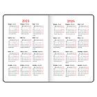 Ежедневник датированный 2025 А5 138x213 мм BRAUBERG "Rainbow", под кожу, красный, 115801, фото 6