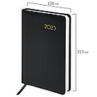 Ежедневник датированный 2025 А5 138x213 мм BRAUBERG "Select", балакрон, черный, 115808, фото 2