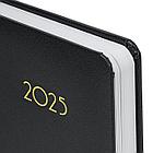 Ежедневник датированный 2025 А5 138x213 мм BRAUBERG "Select", балакрон, черный, 115808, фото 4