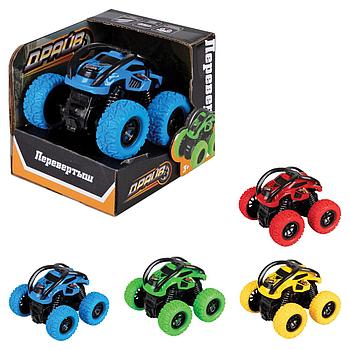 Машинка трюковая фрикционная "Драйв", АССОРТИ 4 вида, 1TOY