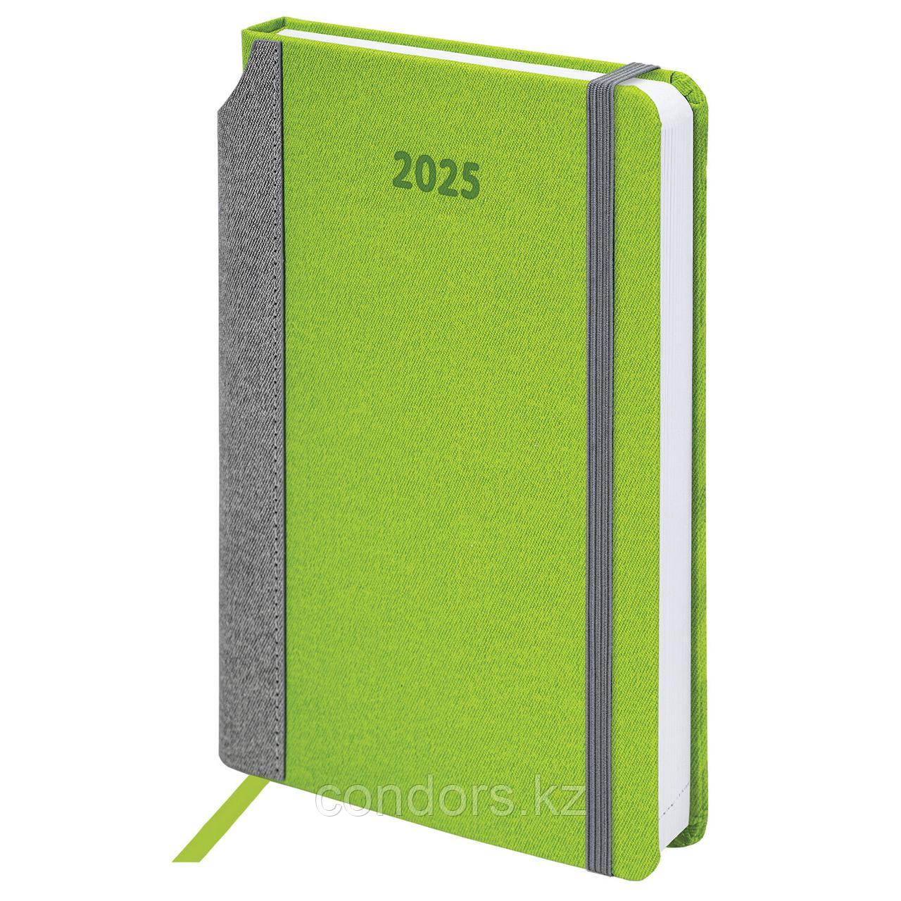 Ежедневник датированный 2025 А5 138x213 мм, BRAUBERG "Mosaic", под кожу, карман для ручки, резинка-фиксатор,, фото 1