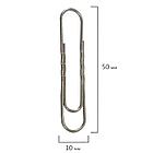 Скрепки большие 50 мм гофрированные 50 шт., STAFF "EVERYDAY", металлические, РОССИЯ, 220011, фото 6