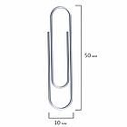 Скрепки большие 50 мм, STAFF "EVERYDAY", оцинкованные, 100 шт., в картонной коробке, РОССИЯ, 226755, фото 7