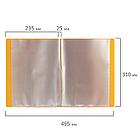 Папка 40 вкладышей BRAUBERG "Contract", желтая, вкладыши-антиблик, 0,7 мм, бизнес-класс, 221780, фото 7