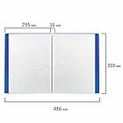 Папка 10 вкладышей BRAUBERG "Office", синяя, 0,5 мм, 222625, фото 8