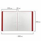 Папка 30 вкладышей BRAUBERG "Office", красная, 0,5 мм, 222630, фото 8