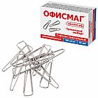 Скрепки ОФИСМАГ, 25 мм, никелированные, треугольные, 100 шт., в картонной коробке, 270441, фото 3