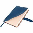 Ежедневник датированный 2025, А5, 143х218 мм, BRAUBERG "Journal", под кожу, застежка, органайзер, синий,, фото 4