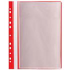 Папка 10 вкладышей STAFF "EVERYDAY" с перфорацией, мягкая, красная, 0,16 мм, 224976, фото 2