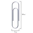 Скрепки STAFF, 28 мм, оцинкованные, 100 шт., в картонной коробке, 270451, фото 4