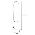 Скрепки EXTRA BRAUBERG 28 мм никелированные 100 штук, 271312, фото 5