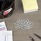 Скрепки ЭКСТРА ОФИСМАГ 28 мм никелированные 100 штук, 271315, фото 6