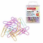 Скрепки BRAUBERG PASTEL, 28 мм, пастельные цвета, 100 шт., в пластиковой коробке, 271956, фото 2