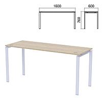 Столешница стола на металлокаркасе "Арго", 1600х600х760 мм, ясень шимо