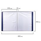 Папка 40 вкладышей STAFF, синяя, 0,5 мм, 225700, фото 8