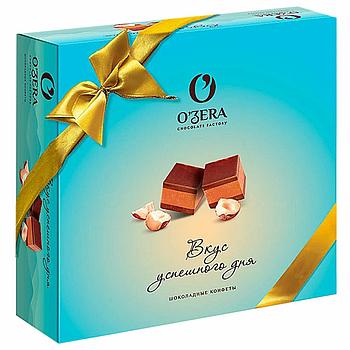 Конфеты шоколадные O'ZERA "Вкус успешного дня" пралине с фундуком и миндалем в шоколаде, 195 г, 268