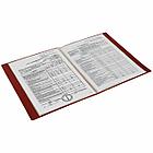 Папка 20 вкладышей BRAUBERG "Office", красная, 0,5 мм, 271325, фото 6