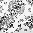 Наклейка для окон двусторонняя МНОГОРАЗОВАЯ 30х38 см, "Снежинки", фольга, серебро, ЗОЛОТАЯ СКАЗКА, 591928, фото 3