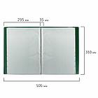 Папка 100 вкладышей BRAUBERG "Office", зеленая, 0,8 мм, 271335, фото 6