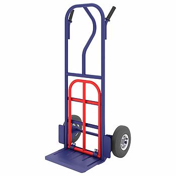 Тележка грузовая двухколесная, с дополнительной откидной полкой, КГ 250 П (грузоподъемность - 250 кг, колёса