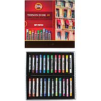 Пастель сухая 48 ЦВЕТОВ KOH-I-NOOR "Toison D'or", мягкая, 8516/48, 8516048005KS