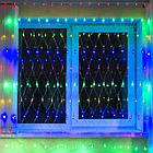 Электрогирлянда-сеть комнатная 1,5х1,5 м,160 LED, мультицветная, 220 V, контроллер, ЗОЛОТАЯ СКАЗКА, 591106, фото 3