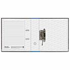 Папка-регистратор BRAUBERG, усиленный корешок, мраморное покрытие, 80 мм, с уголком, синяя, 228028, фото 3