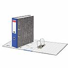 Папка-регистратор BRAUBERG, усиленный корешок, мраморное покрытие, 80 мм, с уголком, синяя, 228028, фото 6