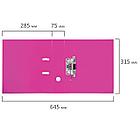 Папка-регистратор BRAUBERG "EXTRA", 75 мм, розовая, двустороннее покрытие пластик, металлический уголок,, фото 8