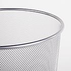 Корзина для бумаг, БОЛЬШАЯ, 20 л, металлическая, серебристая, BRAUBERG "Germanium", 231957, фото 4