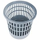 Корзина для бумаг STAFF "Basic" сетчатая, 9 л, серая, 237916, фото 2