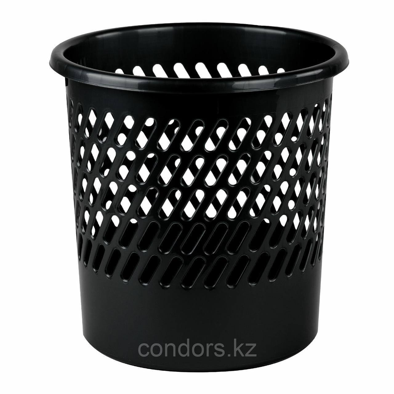 Корзина для бумаг STAFF "Basic" сетчатая, 11 л, черная, 237917, фото 1