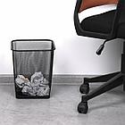 Корзина для бумаг квадратная 17 литров, BRAUBERG "Germanium", металл, черная, 237975, фото 6