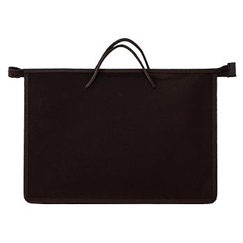 Папка на молнии с ручками ПИФАГОР, А4, 1 отделение, пластик, 55 мм, черная, 228236