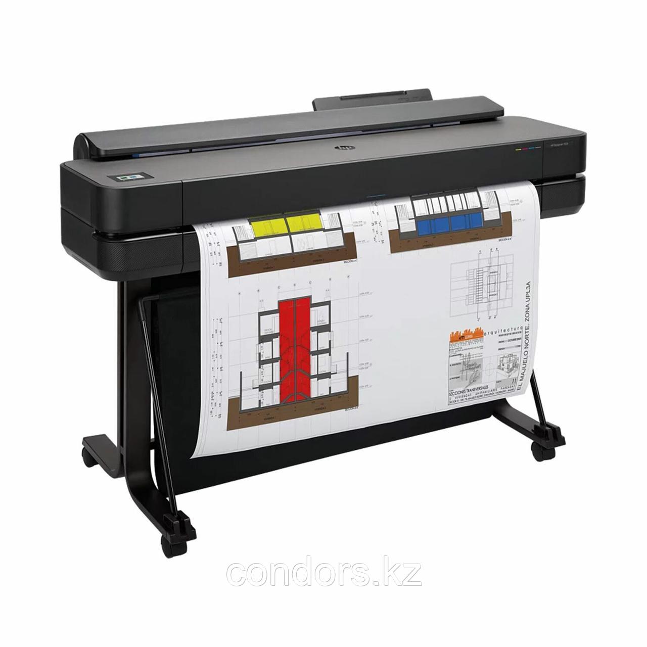 Плоттер HP DesignJet T650 36" A0, Wi-Fi, сетевая карта, с подставкой, 5HB10A, фото 1