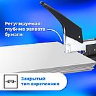 Степлер МОЩНЫЙ №24/6-23/24 металлический BRAUBERG "Heavy duty", до 200 листов, черный, 227660, фото 11