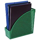 Лоток вертикальный для бумаг STAFF "Profit", 270х100х250 мм, сетчатый, полипропилен, зеленый, 237254, фото 4