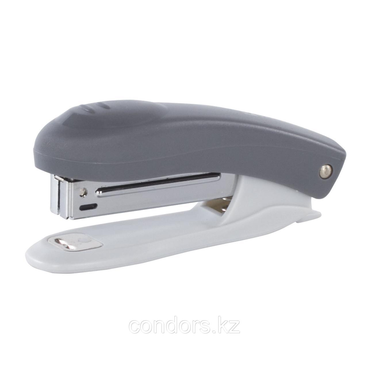 Степлер №10 BRAUBERG "Original", до 12 листов, с антистеплером, серый, 222531, фото 1