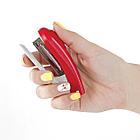 Степлер №10 BRAUBERG "Original", до 12 листов, с антистеплером, красный, 222532, фото 6