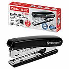 Степлер №10 BRAUBERG "Classic", до 12 листов, с антистеплером, черный, 222545, фото 3