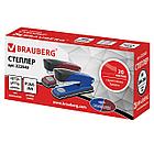 Степлер №24/6, 26/6 металлический BRAUBERG "Universal", до 20 листов, ассорти (синий /бордовый), 222549, фото 2