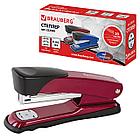 Степлер №24/6, 26/6 металлический BRAUBERG "Universal", до 20 листов, ассорти (синий /бордовый), 222549, фото 3