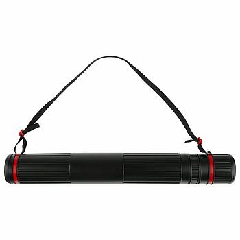 Тубус для чертежей телескопический, диаметр 9 см, 70-110 см, А0, черный, на ремне, ПТ11