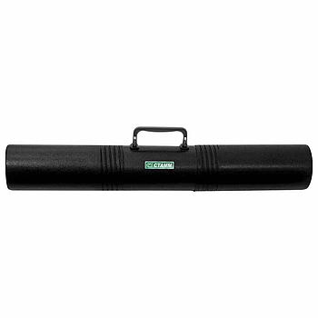 Тубус для чертежей 3-х секционный, диаметр 10 см, длина 65 см, А1, черный, с ручкой, ПТ41