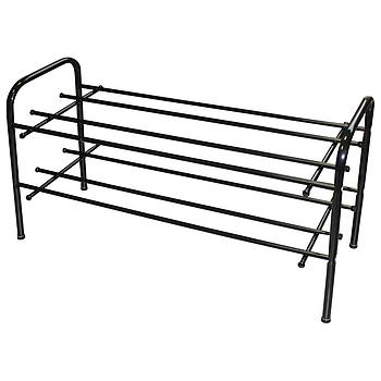 Полка для обуви "ПО-2/70", 700х265х395 мм, 2 полки, металл, чёрная