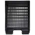 Лотки горизонтальные для бумаг, НАБОР 2 шт. (358х272х138 мм), сетчатые, черные, BRAUBERG-MAXI, 231360, фото 4