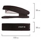 Степлер №24/6, 26/6 STAFF "Basic", до 20 листов, черный, 224626, фото 5