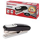 Степлер №10 BRAUBERG "Germanium", до 12 листов, с антистеплером, черный, ГАРАНТИЯ 5 ЛЕТ, 226572, фото 3