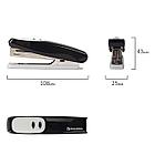 Степлер №10 BRAUBERG "Germanium", до 12 листов, с антистеплером, черный, ГАРАНТИЯ 5 ЛЕТ, 226572, фото 4